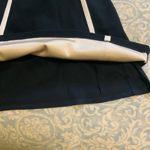 Laurel navy wool dress with leather trim - a classic! - Picture 4 of 4